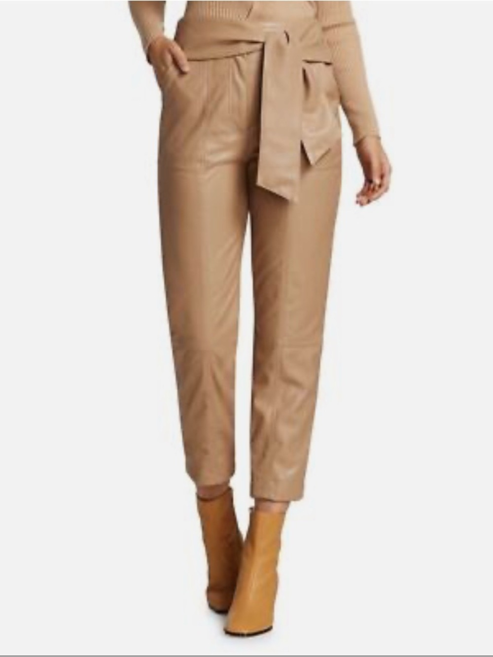SIMKHAI Tessa Faux Leather Pant Size 10 (Small scratch See Pic) inseam 27”